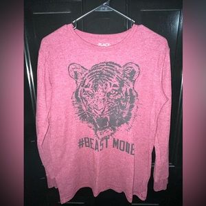 EUC Children’s Place Boy’s “#Beast Mode” Thermal Long-Sleeved Tee - Sz XXL/16.